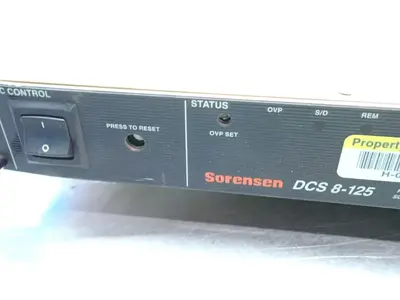 Used SORENSEN DCS8125 Power Supplies Ohio US | HGR 24 #941895