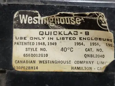 USED WESTINGHOUSE QNBL2040