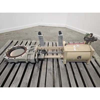 Surplus 10" United Conveyor Corporation Stainless Steel Knife Gate Valve