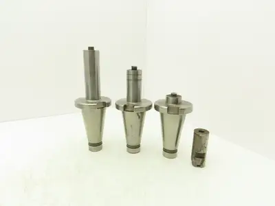 Kearney Milling Tool Holder Cat 50 Taper 5/8"-11 Extended Reach Lot of 3