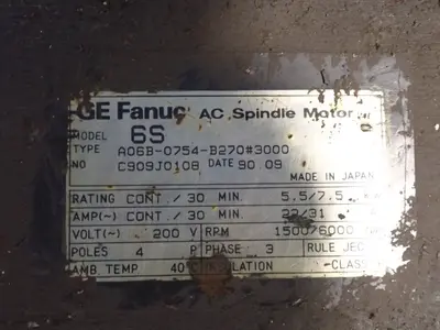 USED 1990 FANUC A06B0754B270
