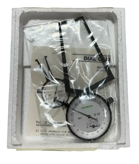 Dial Face External Caliper Gage .375 - 1.375" Range, 0.001" Graduation