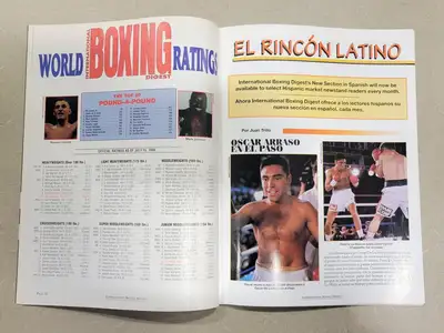USED BOXING DIGEST SEPTEMBER 1998