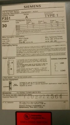 USED Siemens F351