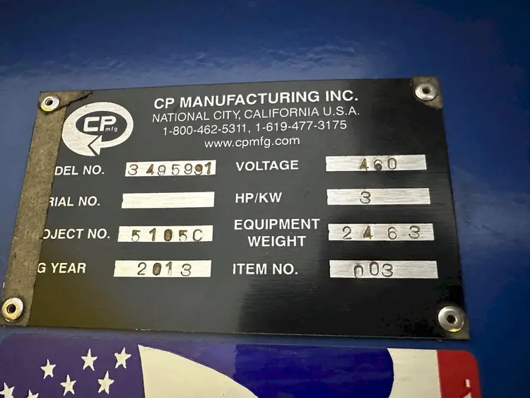 Used CP MFG 3495991 Conveyors Ohio US | Yoder Brothers machinery #89332