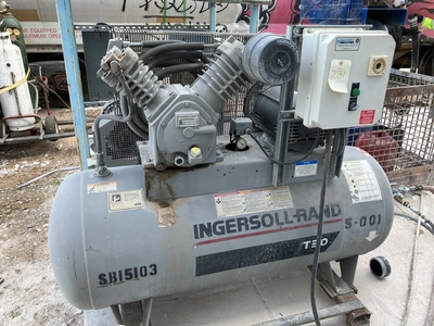 USED INGERSOLL RAND T30 10 HP AIR COMPRESSOR, MODEL 254E10V