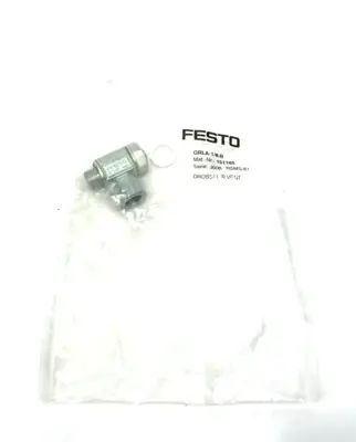 New | in-Stock Festo Non-Return One-way Flow Control Valve Fitting G1/8 151165 Valves/Fittings Michigan US | Maverick Industrial Sales #1403065