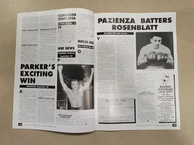 USED BOXING NEWS OCTOBER/ NOVEMBER 1996
