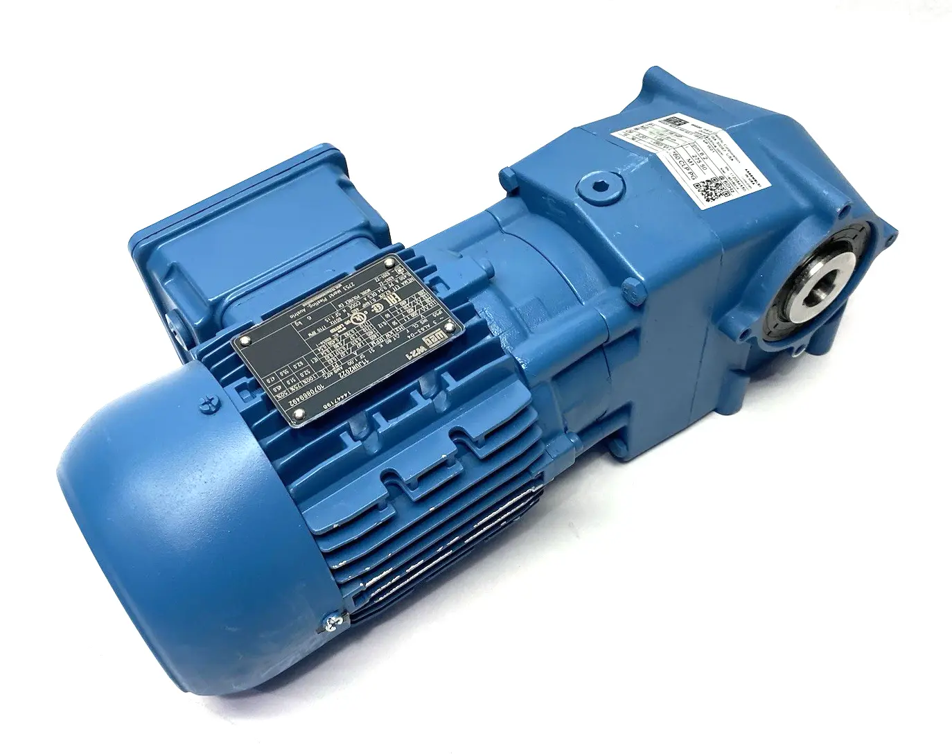 USED WEG HELICAL WORM GEARED MOTOR 19016014