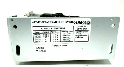 NEW ACME / STANDARD POWER SPWS-2424 POWER SUPPLY SPWS2424