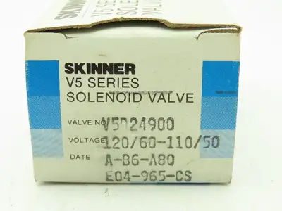 Honeywell Skinner V5D24900S Solenoid Valve 2-Way NC 120V 50 PSI 1/4" NPT