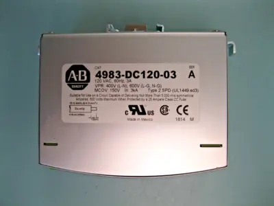 Allen-Bradley 4983-DC120-03 Ser A DIN Rail Surge Suppressor Filter G13