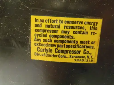 USED CARLYLE COMPRESSOR