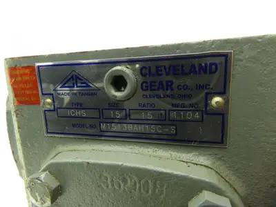 Cleveland Gear M1513BAH15C-S Worm Gearbox 15:1 Reducer 117rpm RH Output 56C