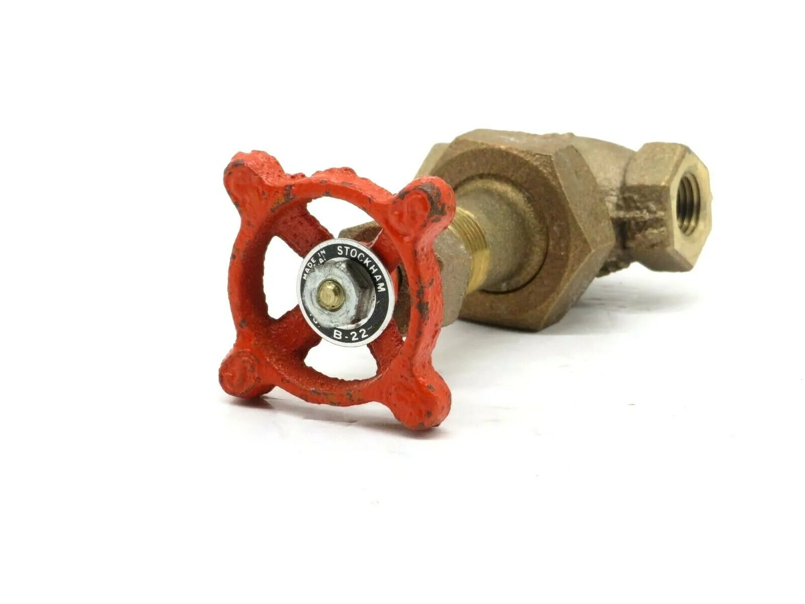 NEW STOCKHAM B-22 GATE VALVE 1/4 BRONZE 150 PSI B2214 B22