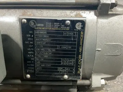 Used BALDOR RELIANCE B85188545 Motors (misc) Ohio US | HGR 24 #1323329
