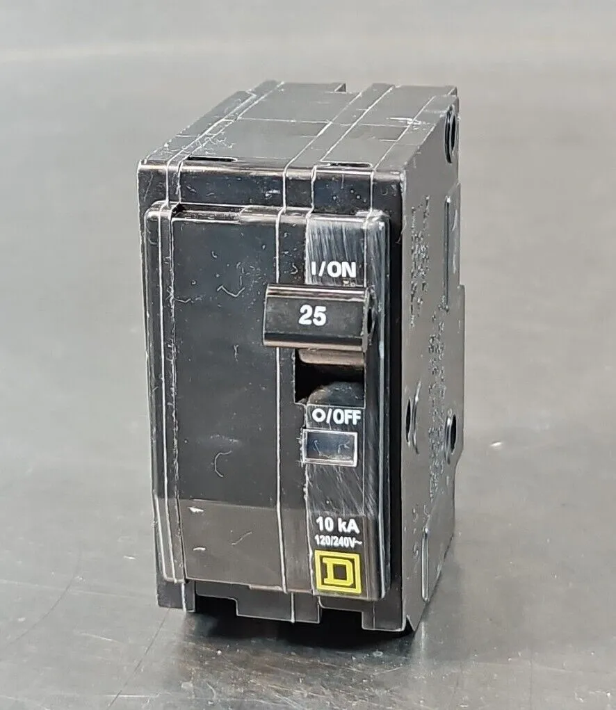 Square D 2Pole 25Amp 240VAC 10kA Circuit Breaker. Loc4C-20