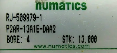 NEW NUMATICS P2AR-13A1E-DAA2 CYLINDER 4" BORE 13" STR RJ-509979-1 P2AR13A1EDAA2