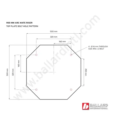 FANUC ARC Mate 120iB,Be & M-16iB Series – 900mm Robot Riser
