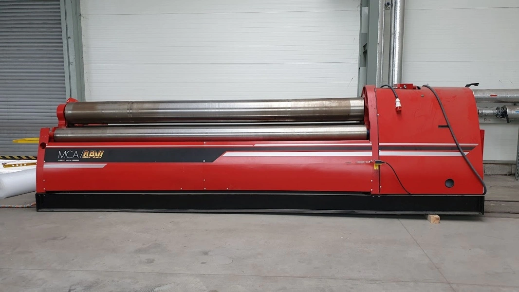 DAVI CNC 4-Rolls Hydraulic Plate Bending Rolls (2019), condition of a new, visible under power