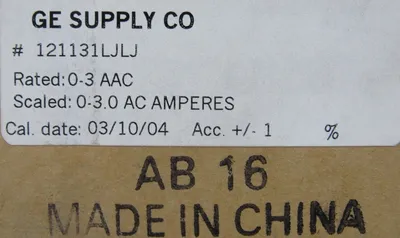 NEW YOKOGAWA AB-16 AC AMPERES METER 121131LJLJ AB16