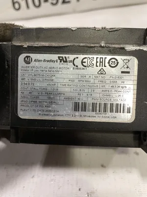 Allen-Bradley VPL-B0751M-CK12AA Servo Motor 480V 3PH  0.72HP 8000RPM