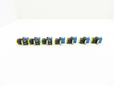 Fuji Electric Pushbutton Yellow Momentary 22mm 250V 6A Lot of 7