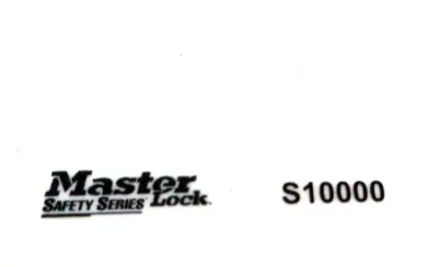 USED MASTER LOCK S10000