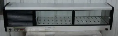 142-1264 Yoshimasa 4' Curved Glass Sushi Display Case Cooler YMSC4 R/L