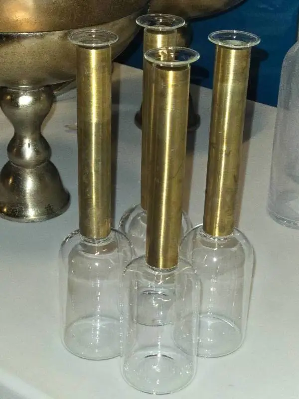 Lot of (4) Bud Vase - Zoya by Accent Décor 2 3/4" x 12 1/2"