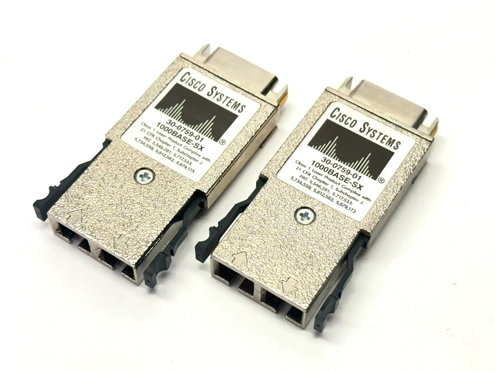 30-0759-01 | Cisco  Fiber Optic Transceiver Module 1000Base-SX 850nm LOT OF 2 - Open box