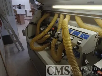 USED 2005 BIESSE POLYMAC AKRON 246 EDGEBANDER W/CORNER ROUNDING AND PRE MILLING