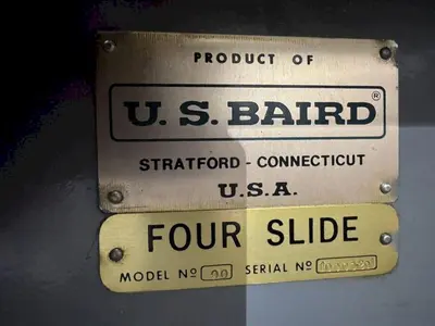 US BAIRD MODEL #00 WIRE FORMING FOURSLIDE MACHINE: YOBRO #24441