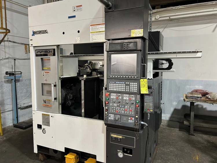 Used 2015 OKUMA 2SP-150H CNC Lathes Michigan US | Gibbs Machinery Company, Inc. #4558