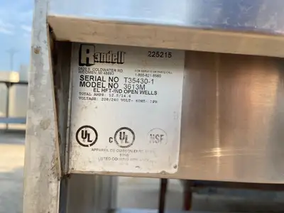 Used Randell Used 48" Randell Stainless Steel 3613-240 3 Compartment Hot Food Table 208/240V - SS226 Steam Tables (Food) Illinois US | Falcon Restaurant Supply #1375930