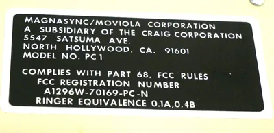 NEW MAGNASYNC / MOVIOLA PC1 CONTROL