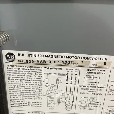 USED ALLEN BRADLEY 509-BAB