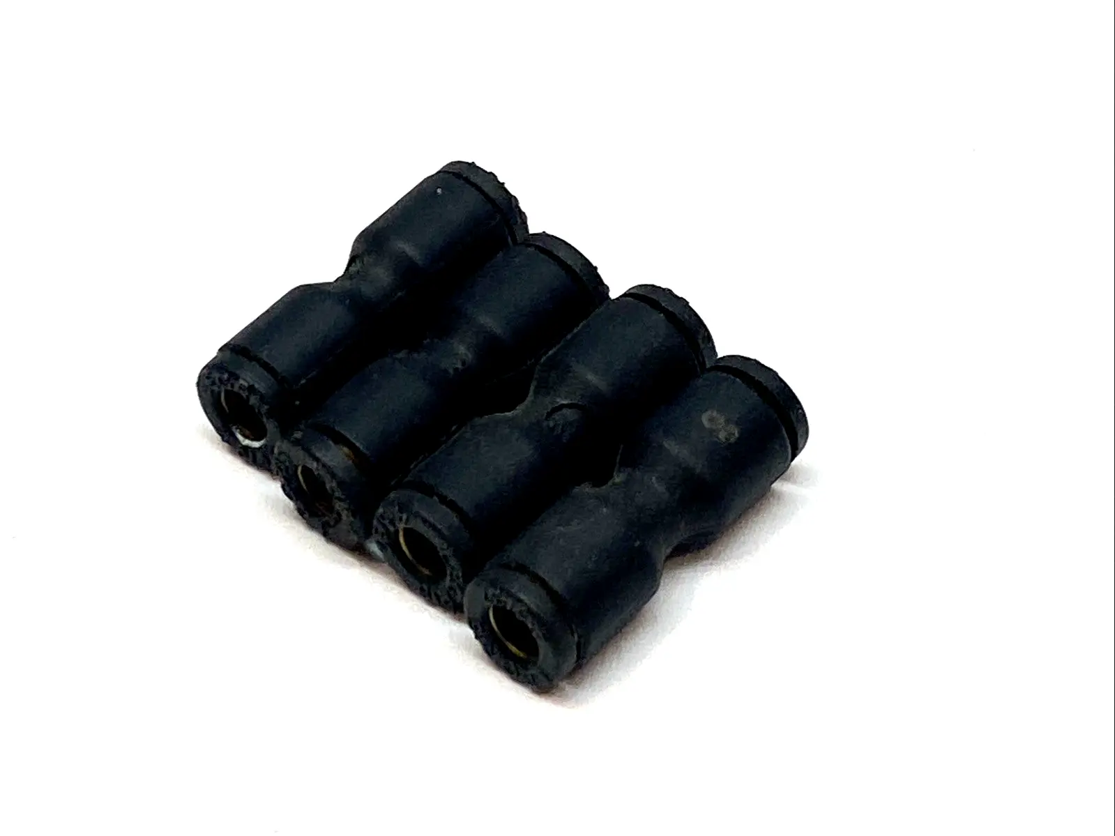 USED PARKER LEGRIS PUSH-IN STRAIGHT UNION , 4 MM / 5/32" LOT OF 4