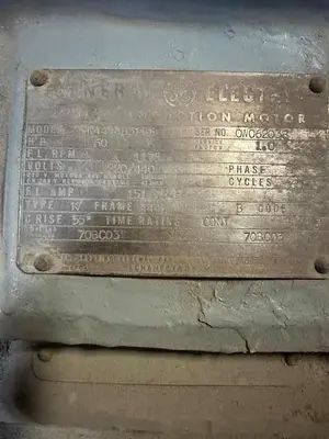 USED GE INDUCTION MOTOR