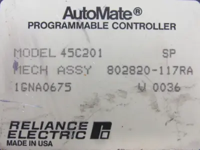USED RELIANCE ELECTRIC 45C201A REMOTE I/O PROCESSOR
