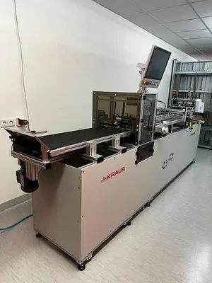 USED 2018 B+B AUTOMATION KRAUSS SERIALIZATION LINE FOR PRINTING FOLDING BOXES OF MEDICINES