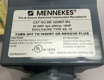 New | in-Stock MENNEKES ME420MI7M2 Miscellaneous Equipment (Electrical & Power) | Surplus Asset Holdings #1195871