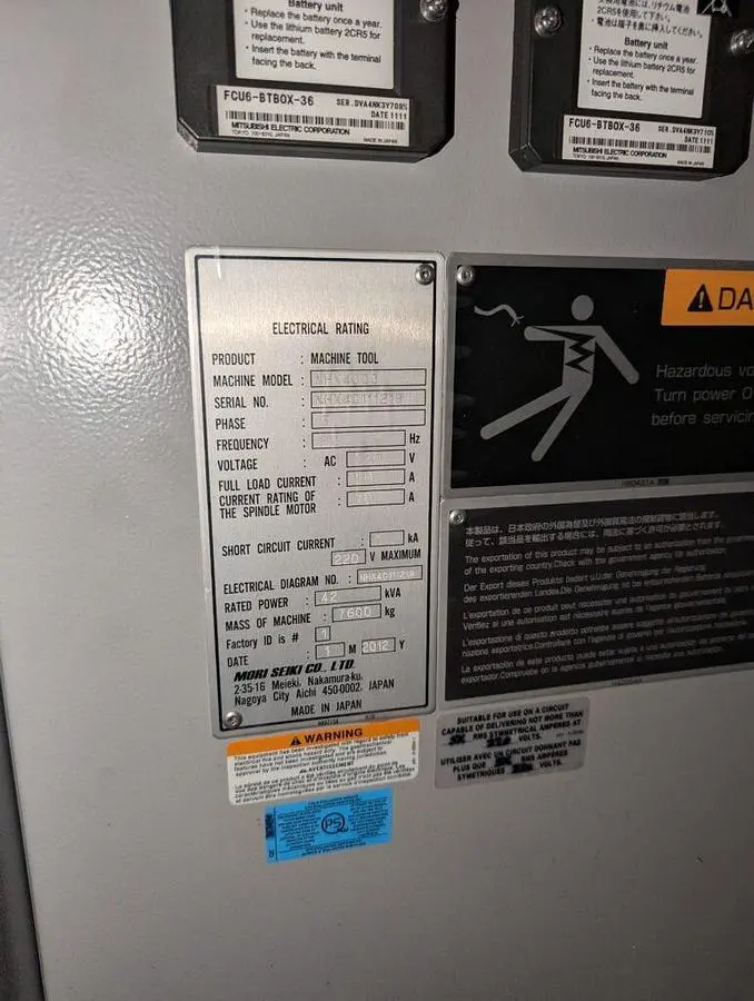 USED 2012 MORI SEIKI NHX-4000