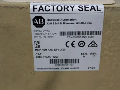 NEW ALLEN BRADLEY 2080PSAC12W