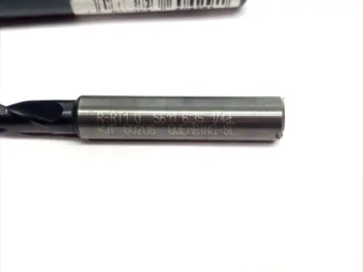 USED GUHRING DRILL, 1/4 5XD, RT 100 U, CARBIDE, NANO-FIREX, COOLANT THR