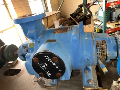 Nash SC3/5 Stainless Steel Liquid Ring Compressor with base and motor