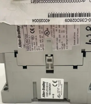 ALLEN BRADLEY 100-C60KD01 CONTACTOR 100C60KD01 NEW, SURPLUS