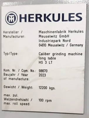 2023 HERKULES HS-3-LT Knife Grinders | Machine Tool Emporium (13)