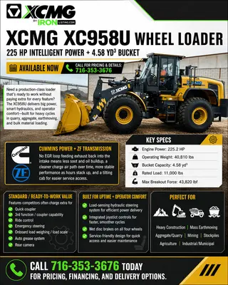XCMG XC958U Wheel Loaders | Iron Listing (9)