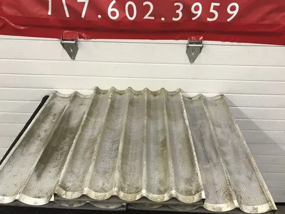 26”x18” Baguette/French Bread Pan Perforated Aluminum Mold 4 And 5 Sections